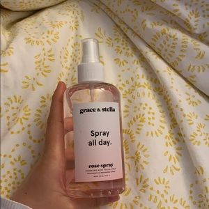 Spray all day. Rose spray.